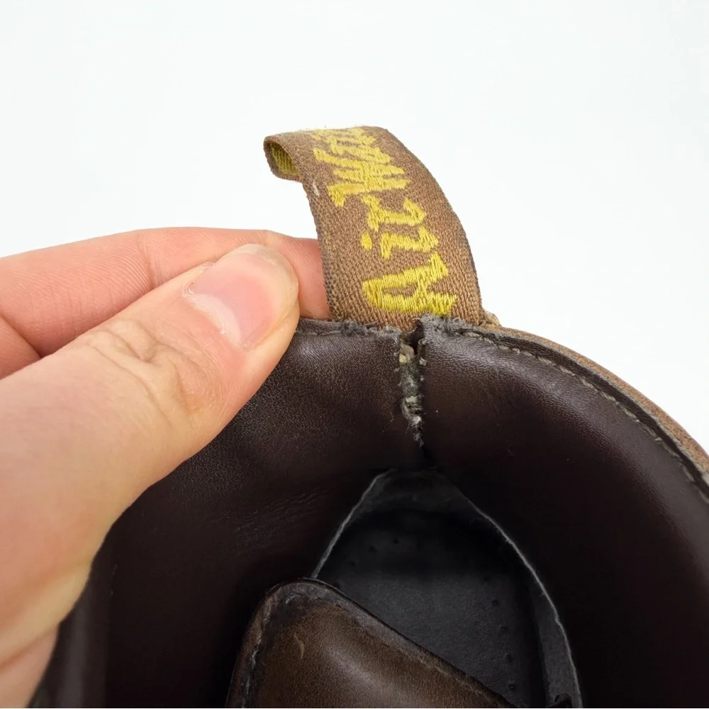 DR. MARTENS Devon Platform Ankle Boot Brown Leather 9